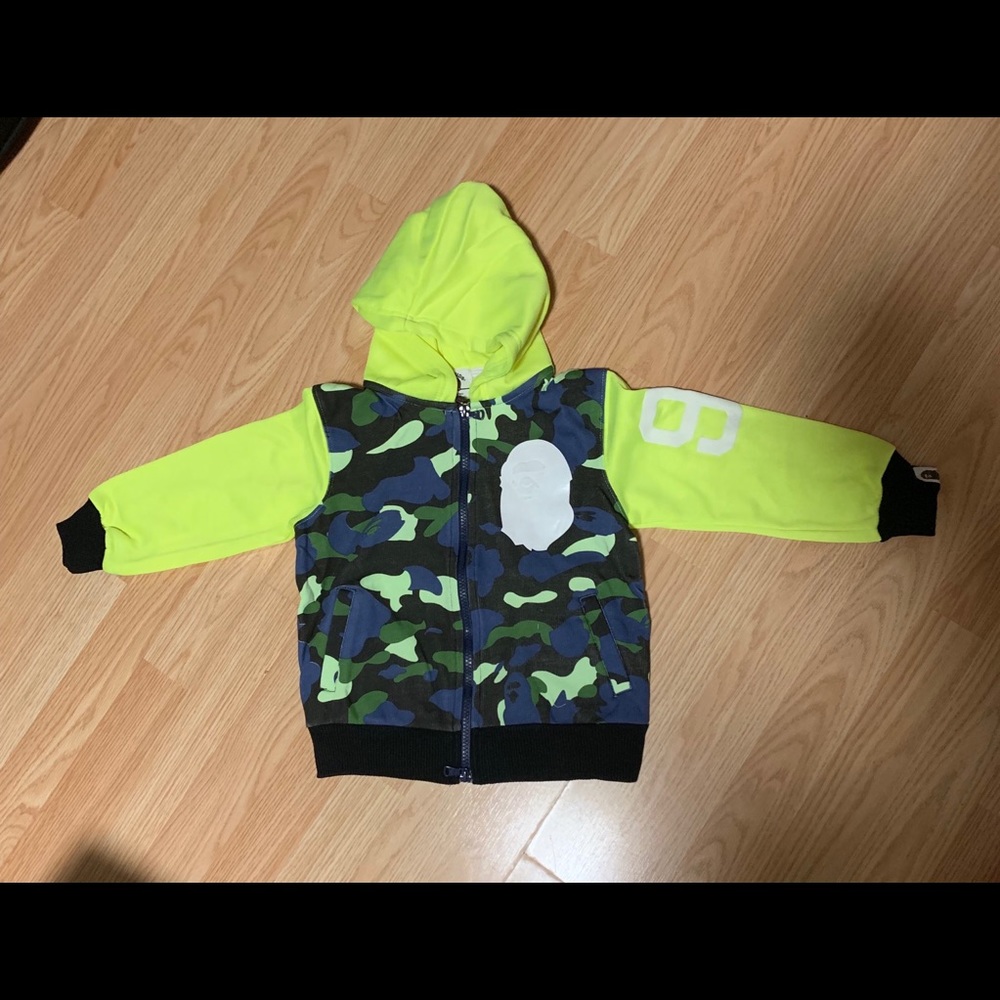A Bathing Ape zip hoodie age 5-10 hype streetwear